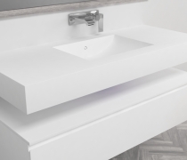 Chậu rửa mặt đá nhân tạo Corian 7410 - Glacier White