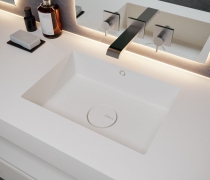 Lavabo đá Solid Surface 7720 - Glacier White