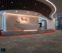 Quầy lễ tân đá nhân tạo Solid Surface Foody