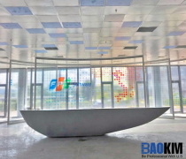 Quầy lễ tân bằng đá Solid Surface FPT Software TP.HCM