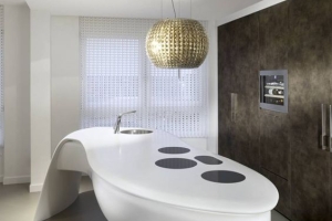 Những mẫu bếp Corian Solid Surface đẹp và sang trọng
