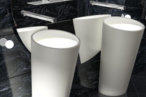 Mách bạn mẫu bàn đá lavabo cho không gian phòng năm 2025