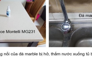 So sánh Solid surface và đá tự nhiên marble