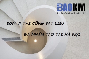 Thi công mặt bếp đá nhân tạo solid surface Dupont tại Hà Nội, Sài Gòn