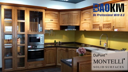 mặt bếp đá solid surface