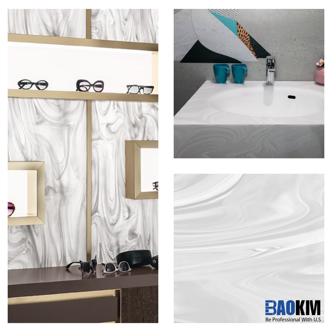 đá solid surface màu gray onyx