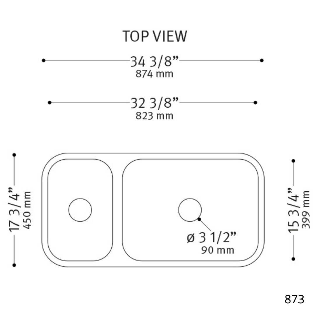 chậu rửa chén 873