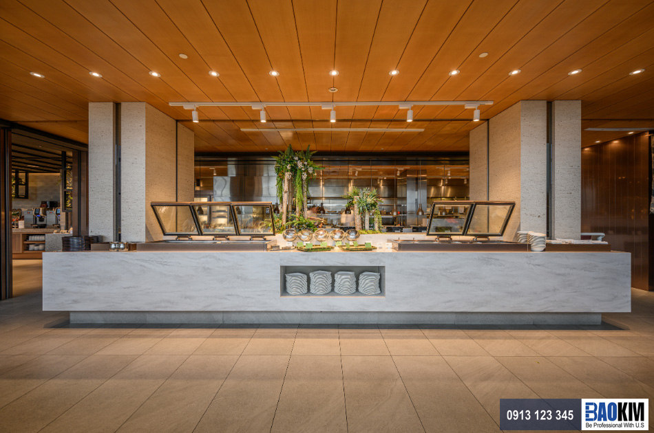 quầy buffet đá nhân tạo