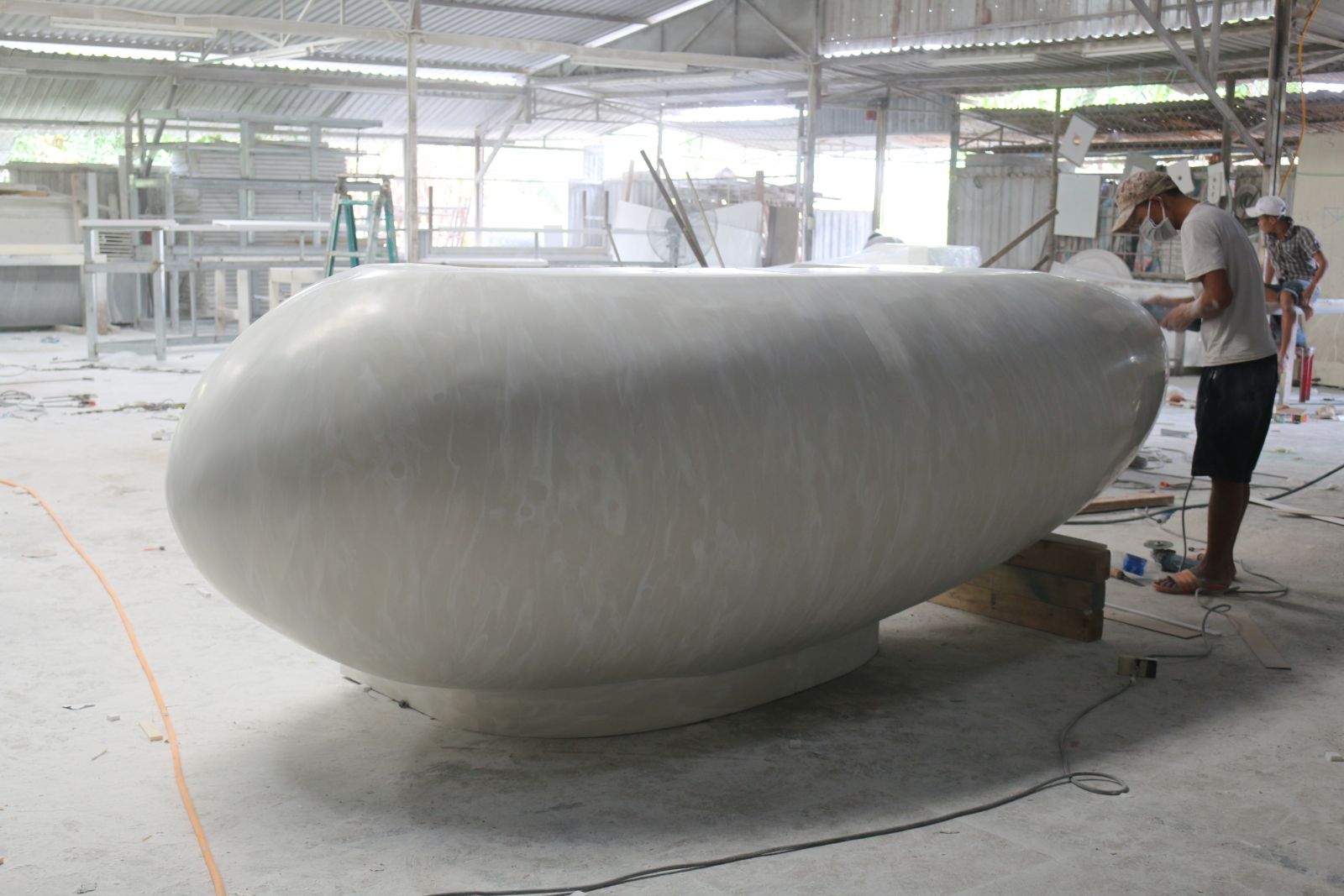thi công đá nhân tạo solid surface