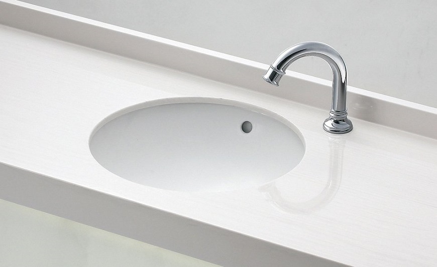lavabo âm bàn đá solid surface