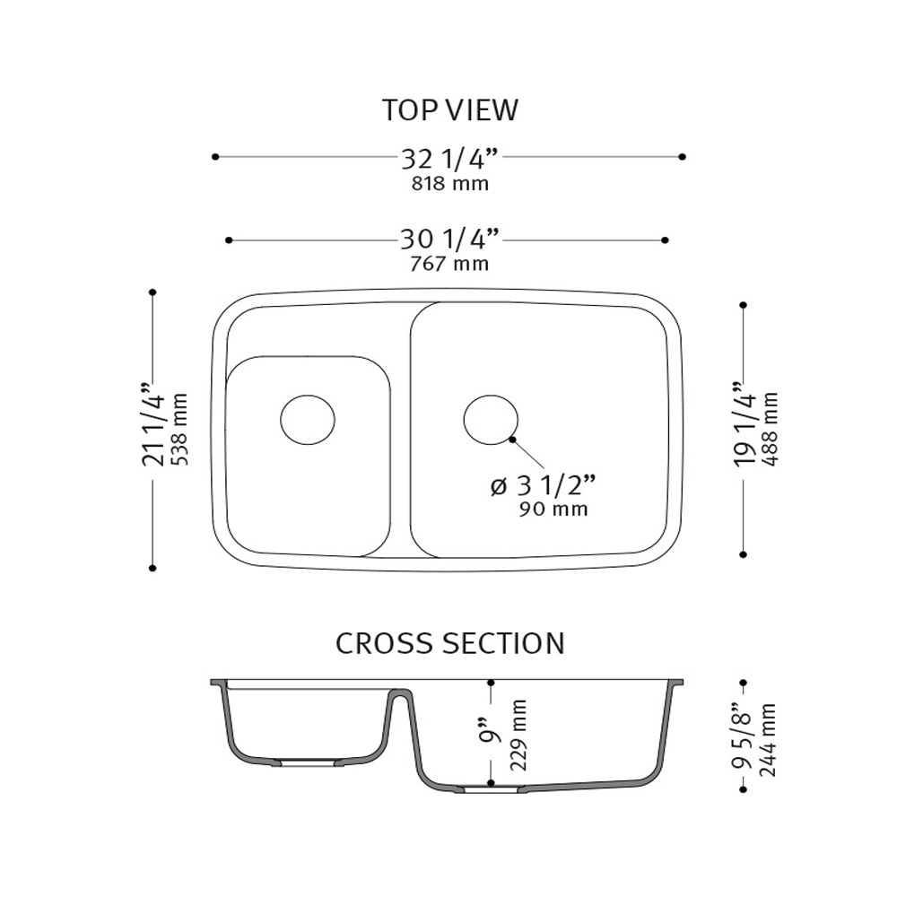 chậu rửa chén 874