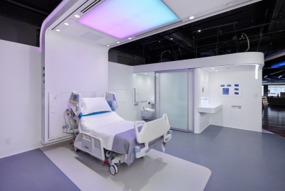đá solid surface ốp tường bệnh viện
