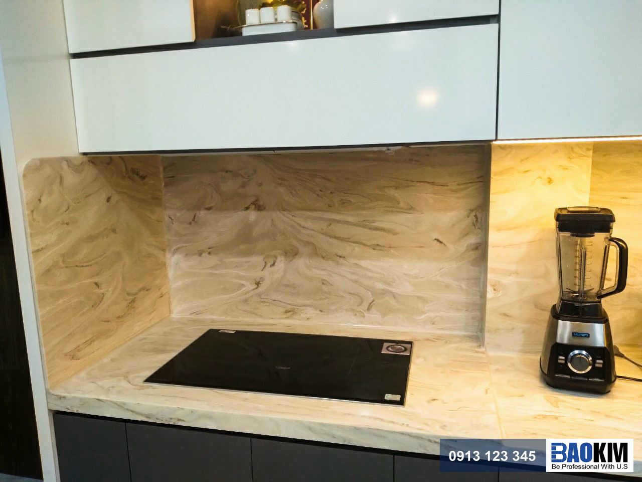 đá bếp solid surface