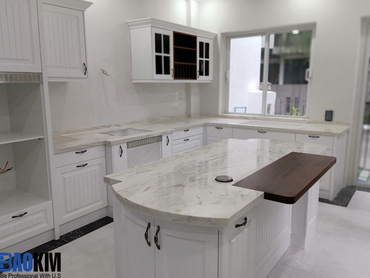 mặt bếp đá solid surface